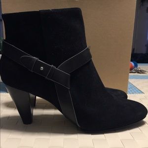 Black Suede Ankle Booties